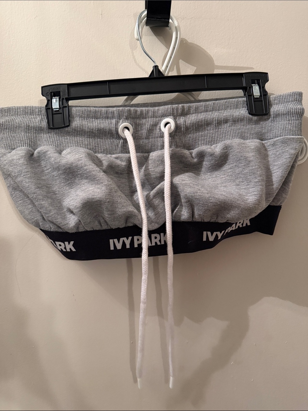IVY PARK Kids Grey Joggers with Black Branded Waistband and White Drawstring